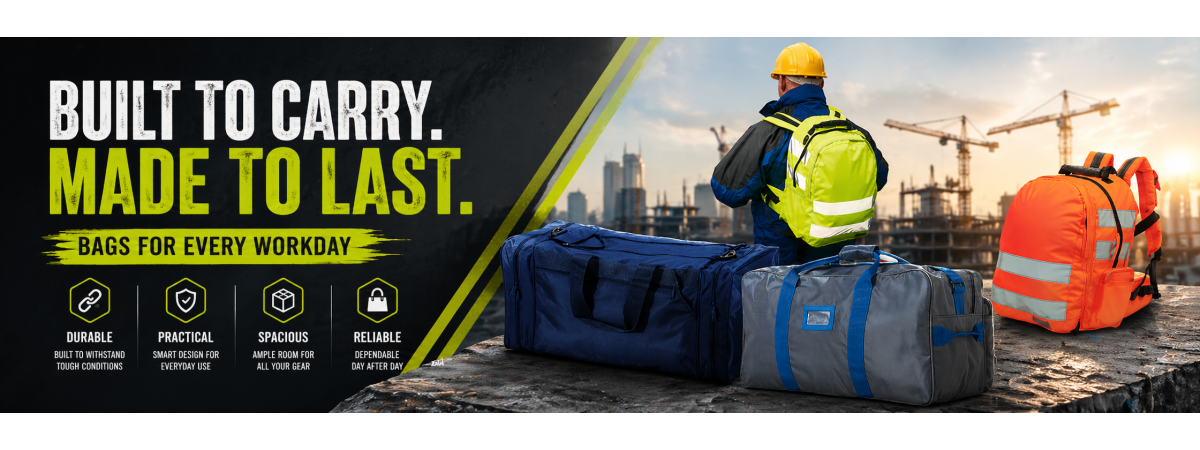 Hi-Vis Rucksacks, Jumbo Kit Bags and Holdalls: Which One Belongs on Your Site?