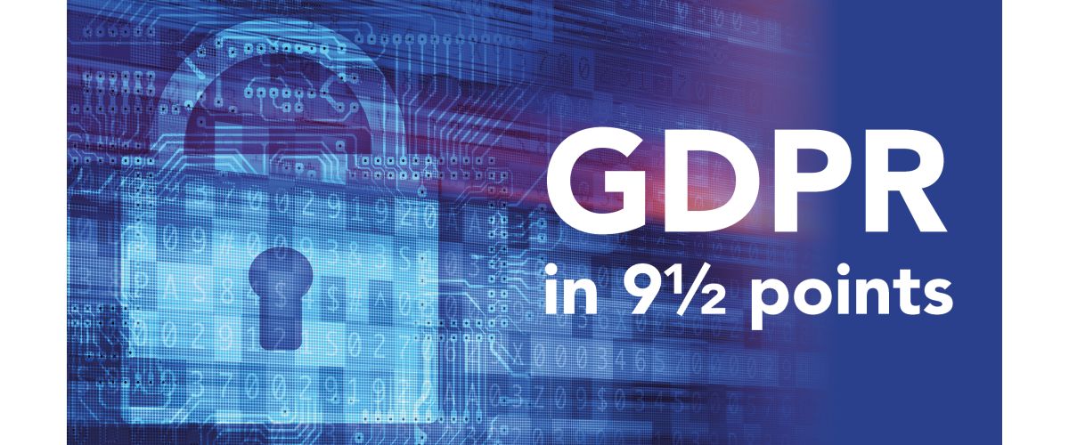GDPR in 9½ points