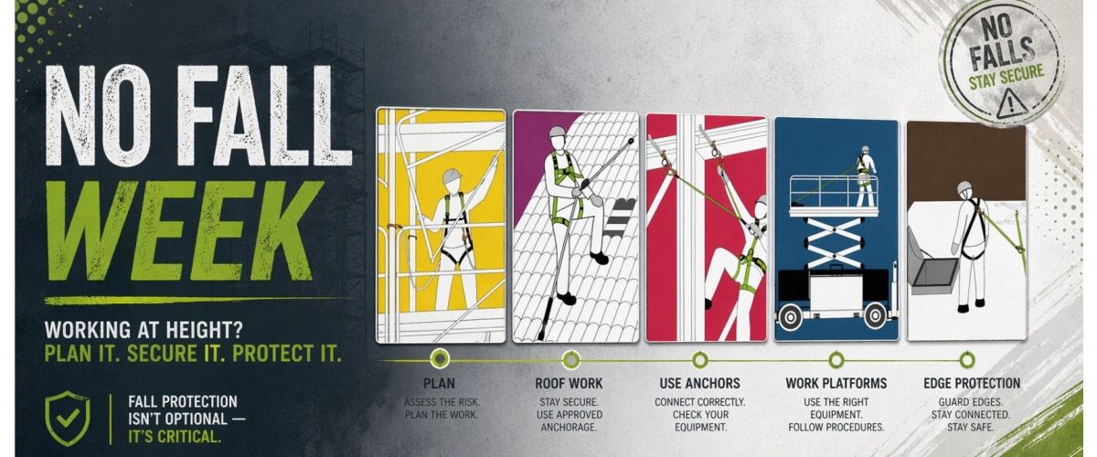 No Falls Week 2026: the Right Fall Arrest Kit For Every Trade