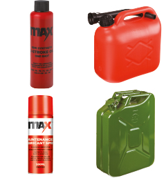 Fuel Cans, Oil & Lubricants