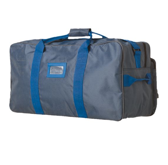 Professional Holdall Bag with ID Holder – 520gsm PVC Coated navy holdall front view | CMT Group