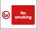 No Smoking Sign - PVC