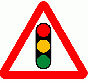 Traffic Signals Ahead | 750mm Triangle 