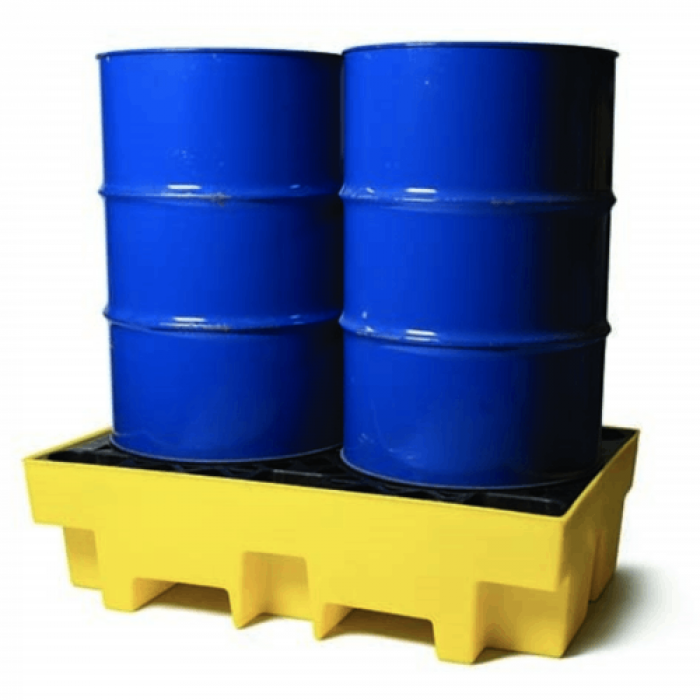 DRIP02 | 2 Drum Pallet Sump | Yellow | CMT Group