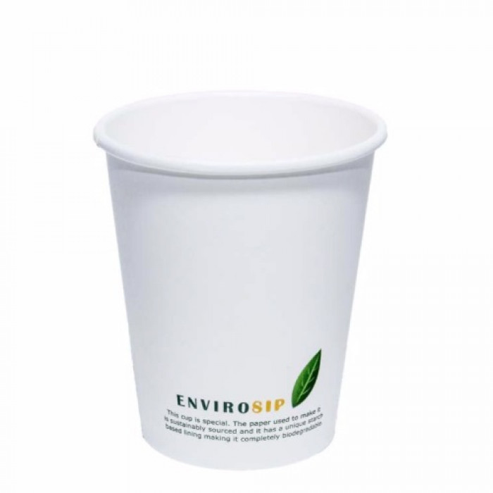8oz Biodegradable Paper Cup [Single Wall] (Case of 1000)