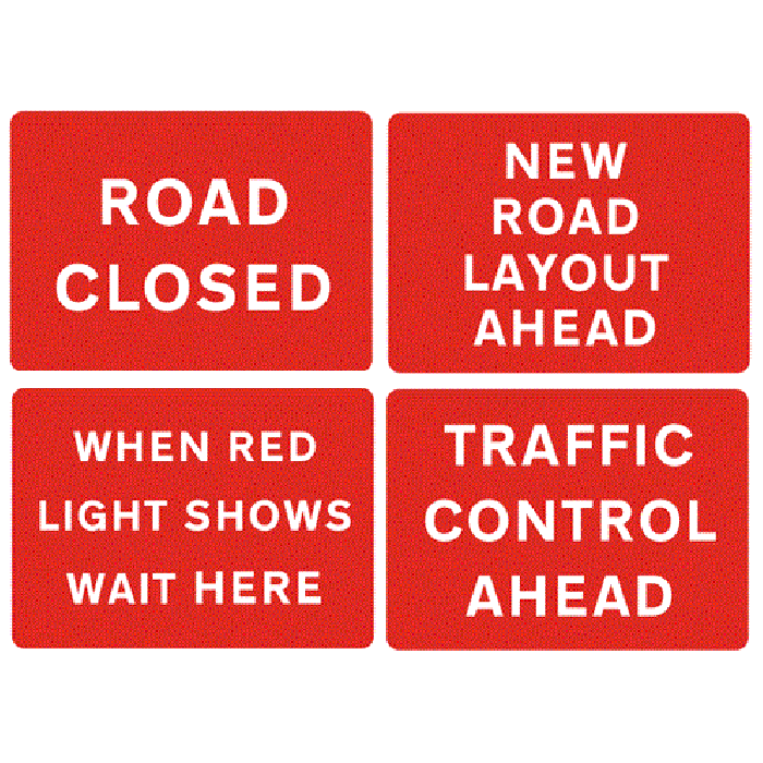 Q Signs - 1050x750mm (Red)