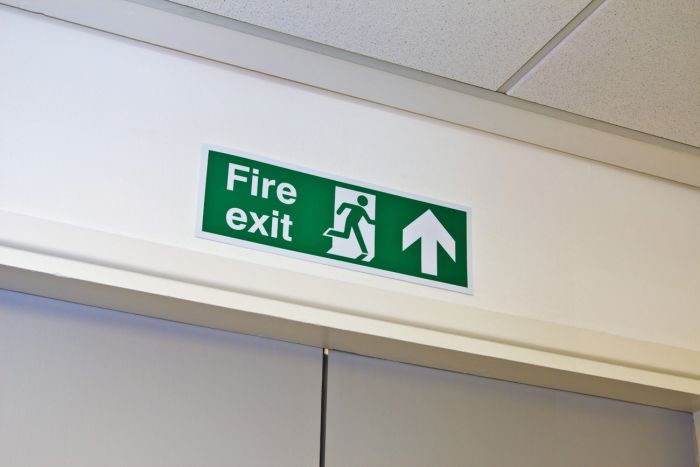 Fire Safety Signs - Fire Exit Direction Arrows