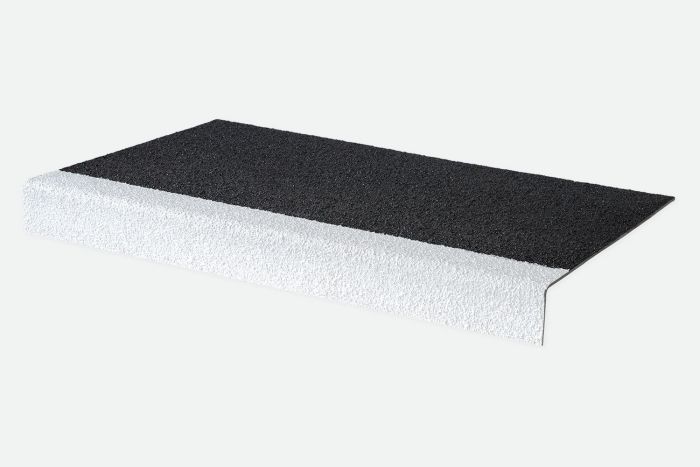 Anti-Slip GRP Stair Treads - Black/White
