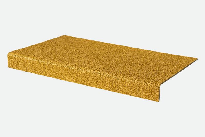 Anti-Slip GRP Stair Treads - Yellow