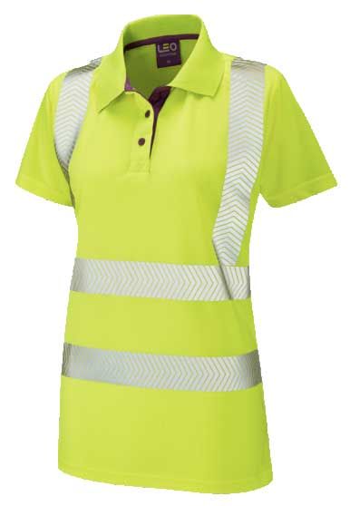 Hi Vis Women's Short Sleeve Yellow Polo Shirt | Women's Safety Clothing | CMT Group