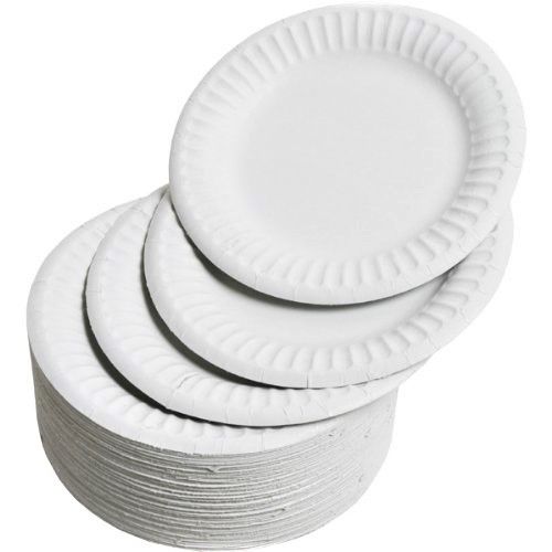 Essentials White Paper Plates 9inch Pack 100