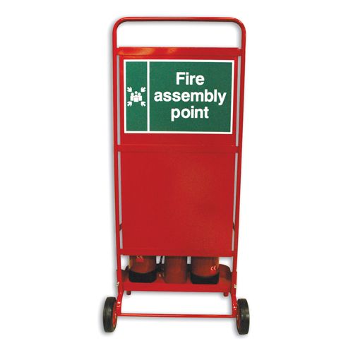 Fire Safety Trolley/Stand - 3 x 9KG Extinguishers | CMT Group