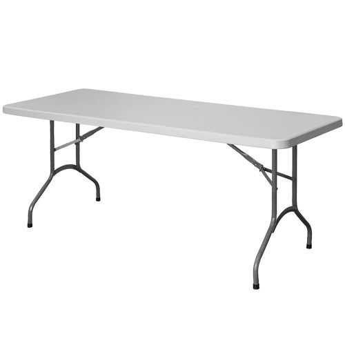 Folding canteen store table