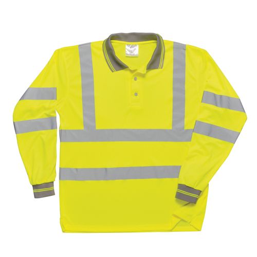 Long Sleeved Polo Shirt - Yellow