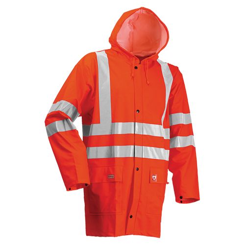 Hi Vis FR AS & Arc Rain Jacket Hi Vis Orange 3XL