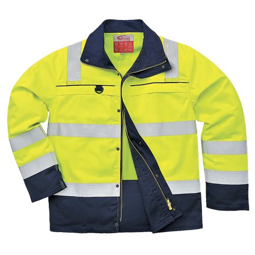 HW61 - Hi-Vis Multi-Norm Jacket Yellow/Navy