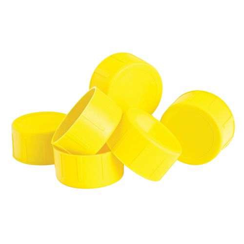 Yellow Scaffold Tube End Caps 