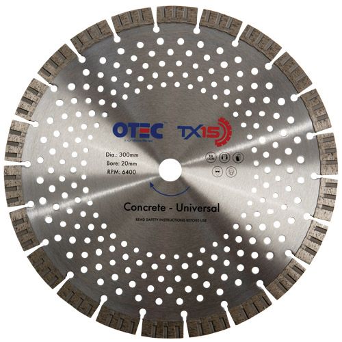 OTEC Premium Diamond Blade - Concrete Products - TX15-300/20