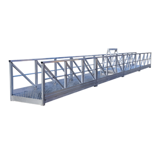 SAFESMART - AdaptaSpan Modular Bridge: Bolt-on extra height guardrail frame, 1mL Pair