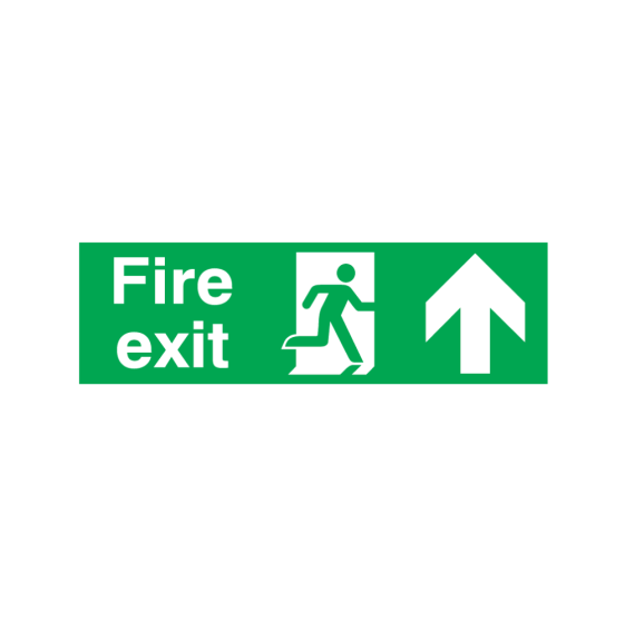 Site Safety Sign: Fire Exit (UP)