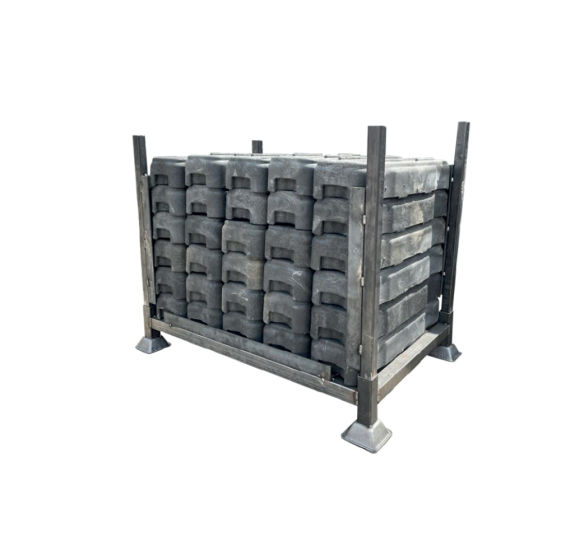Block Stillage Galvanised (holds 48 feet)