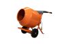 MAX Fast Mix 150 portable cement mixer on two wheels, 110V site-compliant electric engine, 130L drum, side view