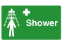 Emergency Shower Safety Sign - PVC