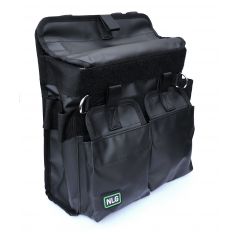 Black NLG Heavy Duty Linesman Bag (front view).