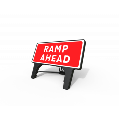 Ramp Ahead Q-Sign | 1050x750mm Rectangle