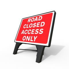 Road Closed Access Only Q-Sign | 1050x750mm Rectangle