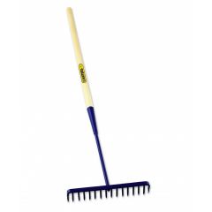 Richard Carter Round Tooth Tarmac Rake w Wooden Handle