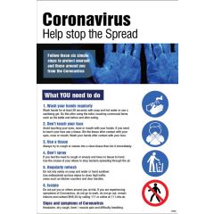 Help Stop the spread – Coronavirus Poster A2