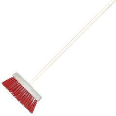 Heavy duty poly bristle broom - complete broom - 2