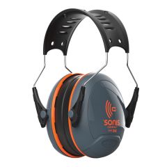 JSP Sonis Compact Medium Performance Ear Defenders - Head Band - Orange/Black 
