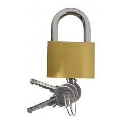 Heavy Duty Brass Padlock Keyed Alike - 50mm