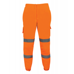 Hi Vis Sweat Jogging Bottoms - Orange