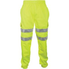 Hi Vis Sweat Jogging Bottoms - Yellow