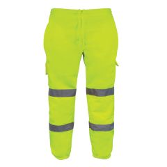 Hi Vis Sweat Jogging Bottoms - Yellow
