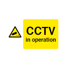 CCTV in Operation Sign - PVC