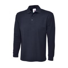 Classic Long Sleeve Polo Shirt - Navy