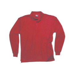Classic Long Sleeved Polo Shirt - Red