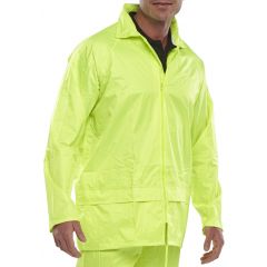 Waterproof Heavy Duty Wet Suit Jacket (Yellow) with Hood | CMT Group