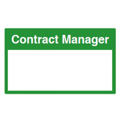 Contract Manager Sign - PVC