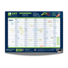2025 CMT Wall Planner - A1 - 130gsm Silk Paper