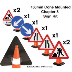 Chapter 8 Cone Mounted Sign Kit - Set of 8