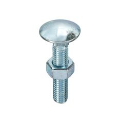 Grade 4.8 Cup Square Hex Bolts and Nuts DIN 603/555 BZP CE - M6 x 90mm - Box of 100