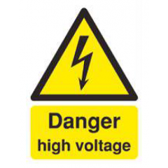 Danger - High Voltage Sign - PVC