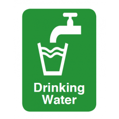 Drinking Water Sign - PVC - 100 x 150mm