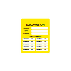 Excavation Information Sign - PVC