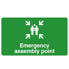 Emergency Assembly Point Safety Sign - PVC